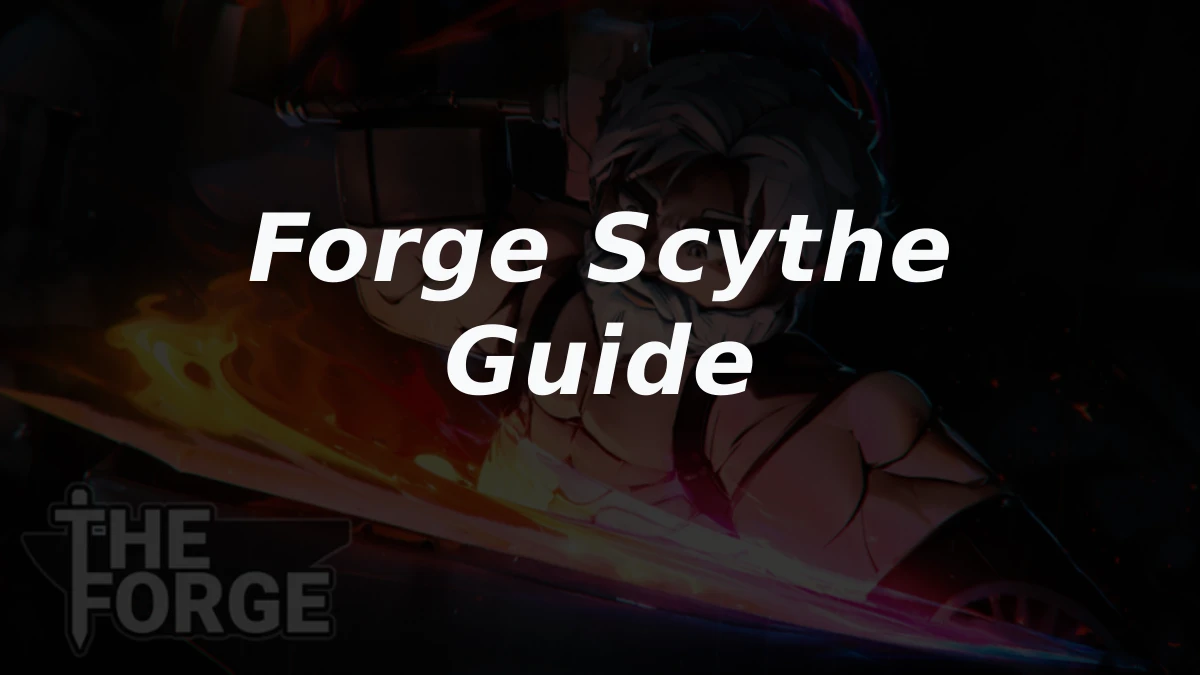 How to Craft Scythe on The Forge Roblox