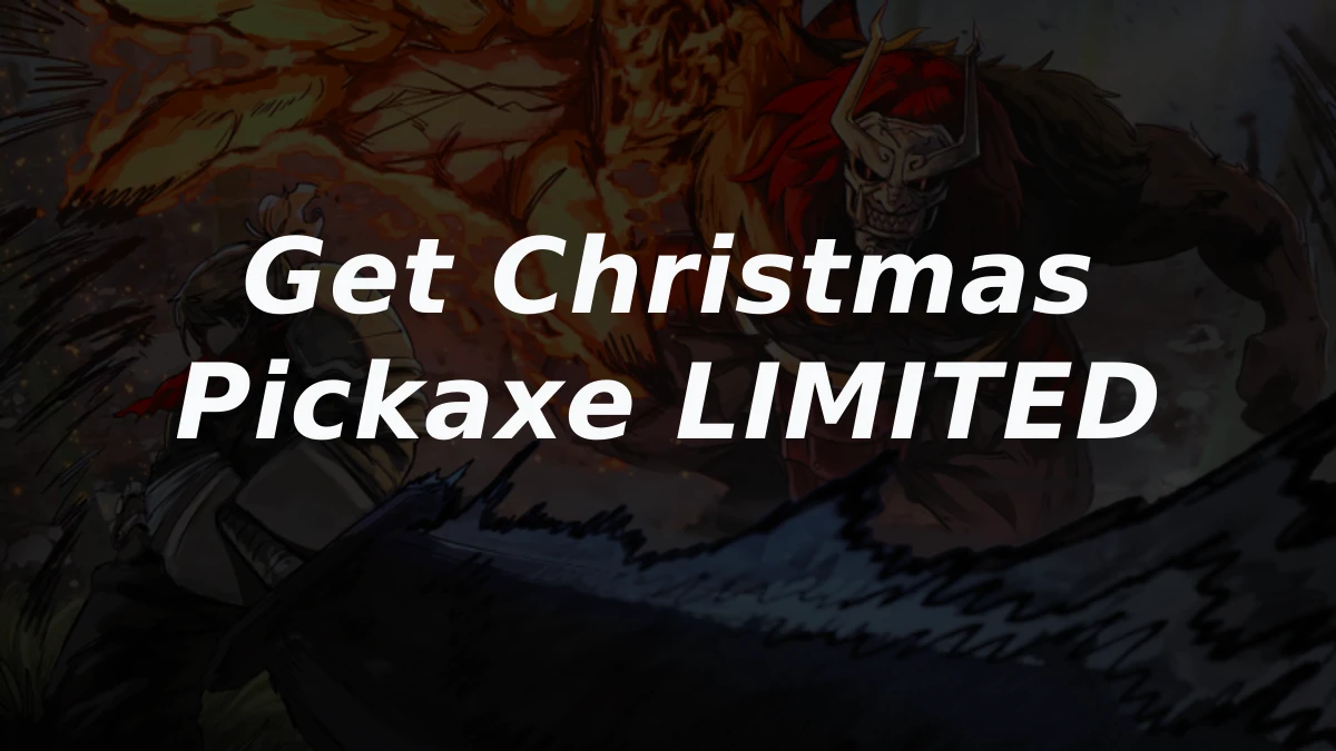 How to get Christmas Pickaxe LIMITED in The Forge