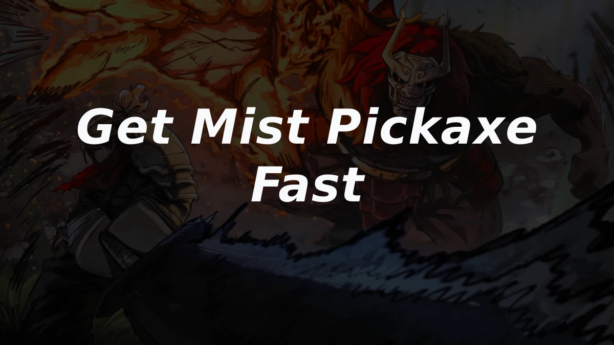 How to get Mist Pickaxe in The Forge