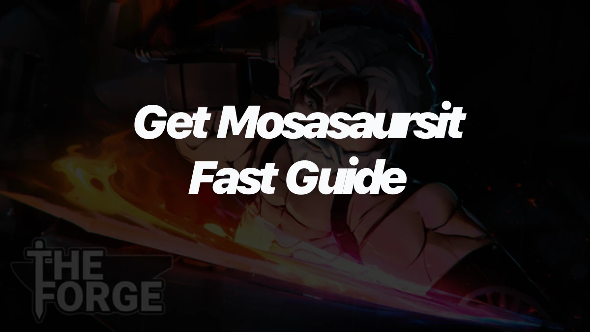 Mine Mosasaursit & Unlock Prismatic Pickaxe in The Forge Roblox