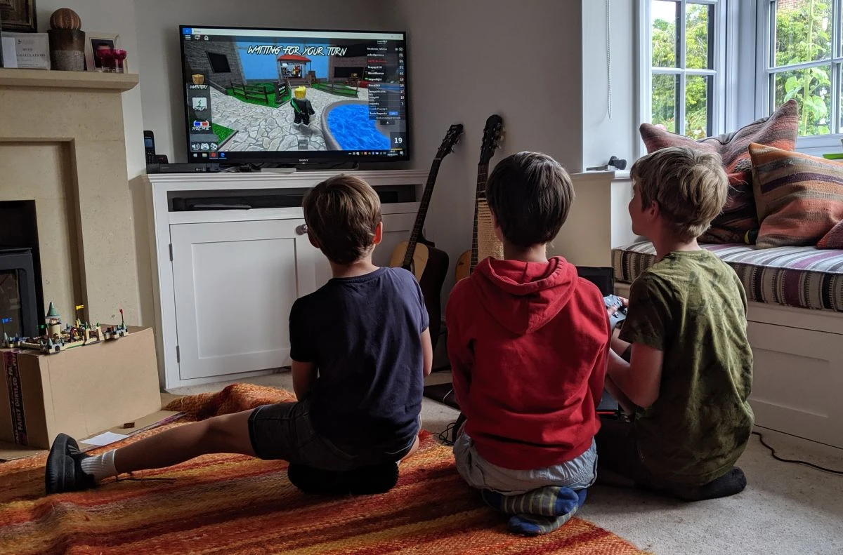 Kids Playing Roblox Games