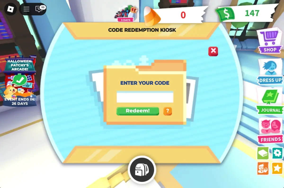 Redeeem Adopt Me Codes