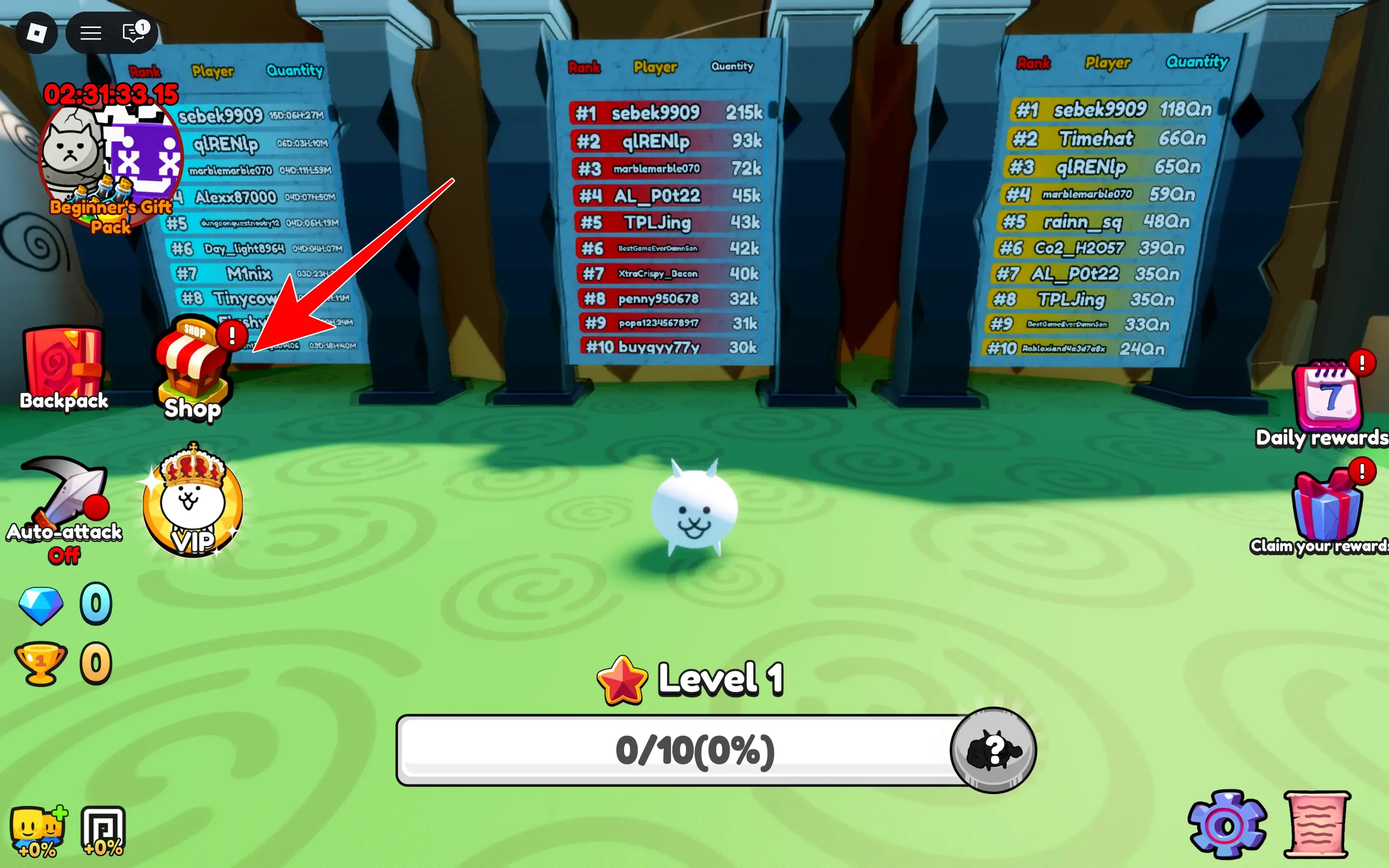 Shop Option For Battle Cat