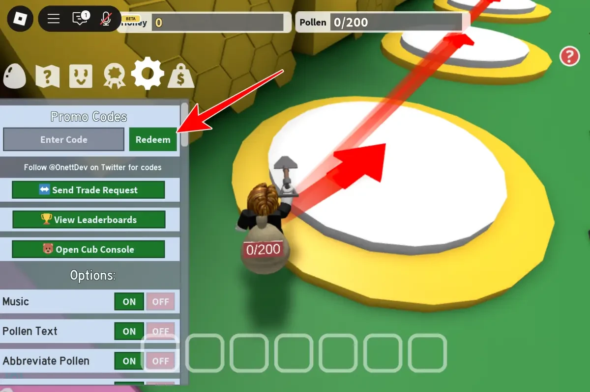 Redeem Codes On Bee Swarm Simulator Roblox