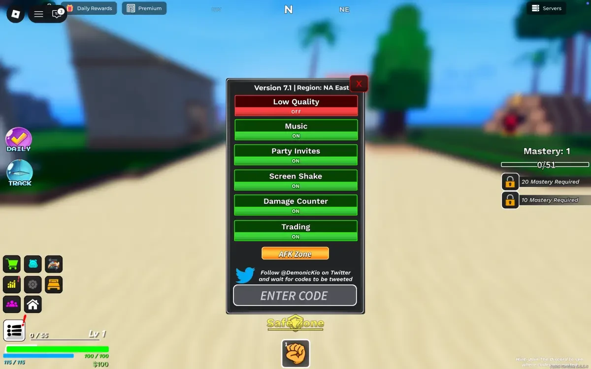 Redeem Option For Fruit Seas