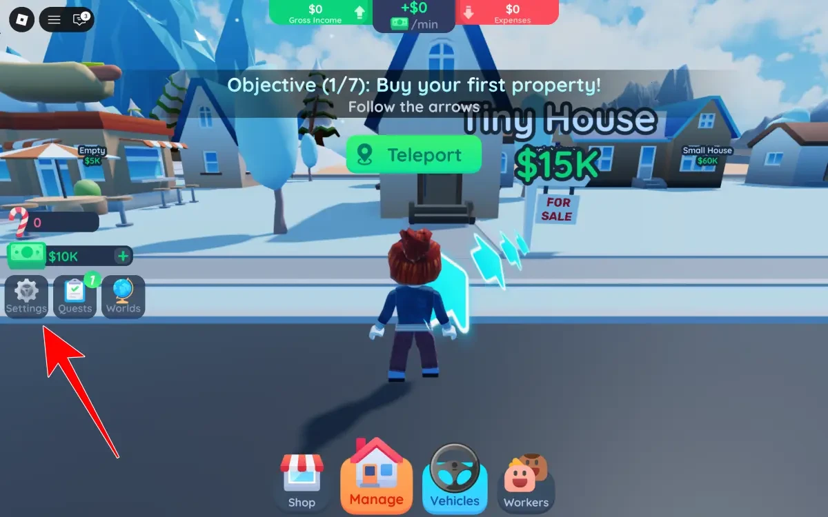 Settings Option Investor City