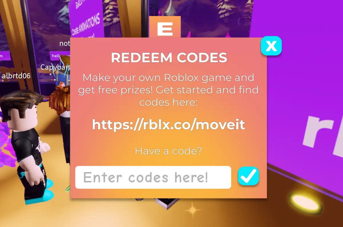 Island Of Move Redeem Game Codes