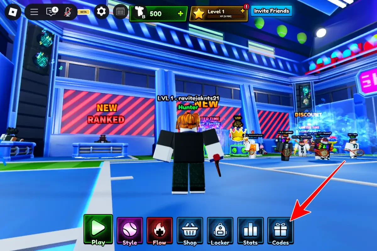 Codes Option On Tennis Zero